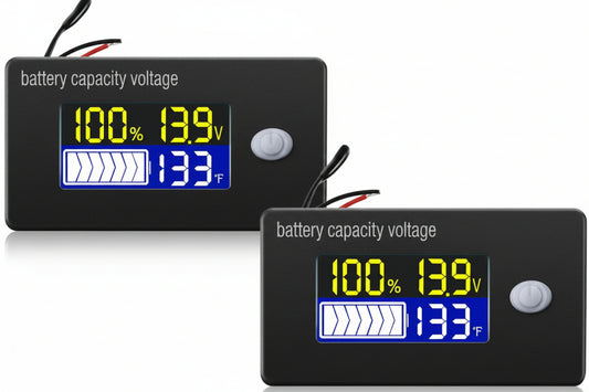 Battery capacity with Temperature display